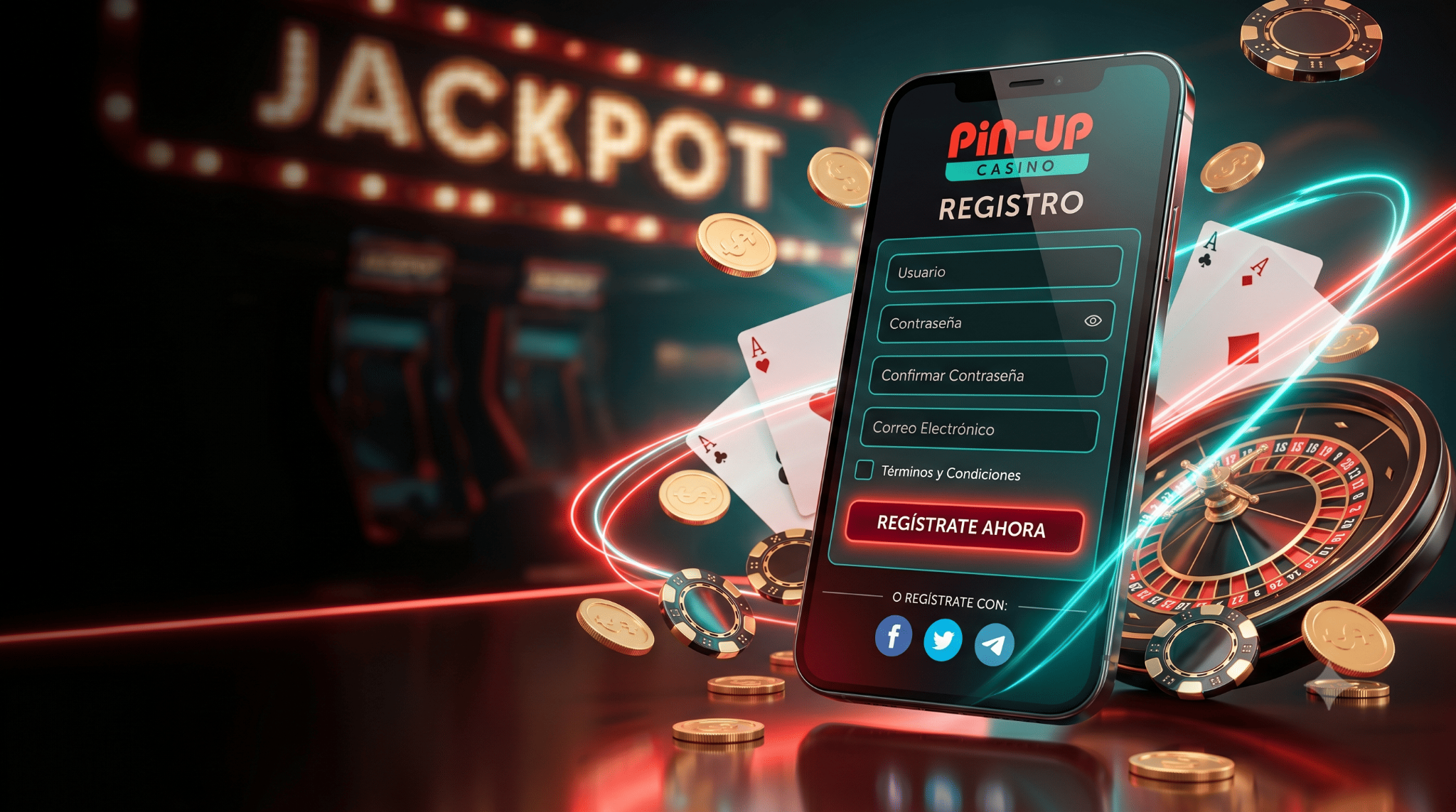 Formulario de registro de Pin-Up Casino para nuevos usuarios